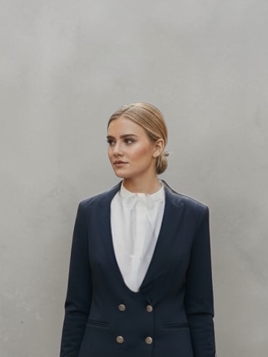 Timing Jackets & Blazers - Timing navy blue double breasted soft blazer l